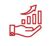 business growth graph bar icon
